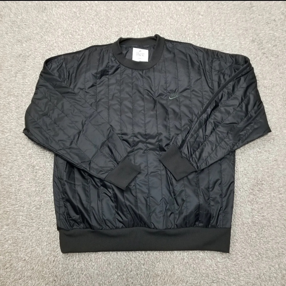 Nike Size Large Men Tech Pack Therma Winterized Pullover Crew Sweater DQ4302-010